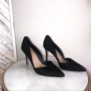 Vince Camuto Black Airmosah Suede Pumps